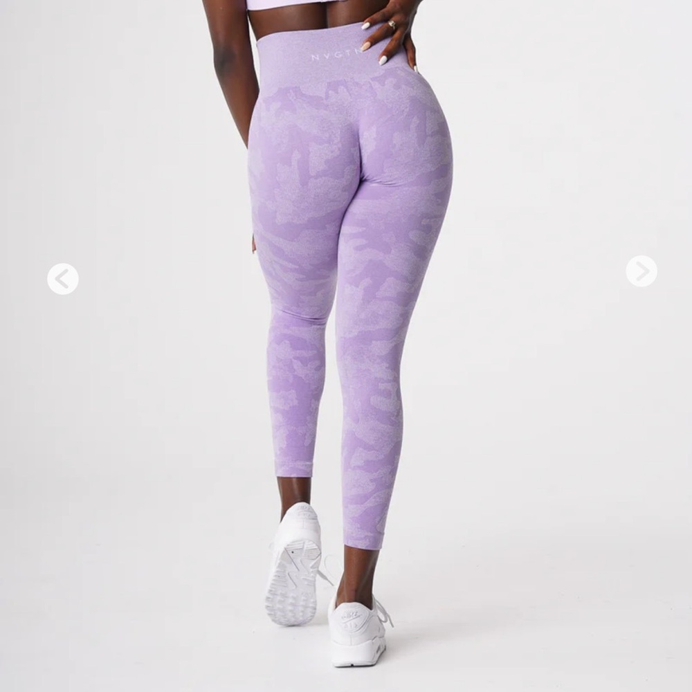 NVGTN camo seamless leggings in the color lilac